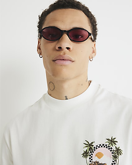 Black Oval Sunglasses