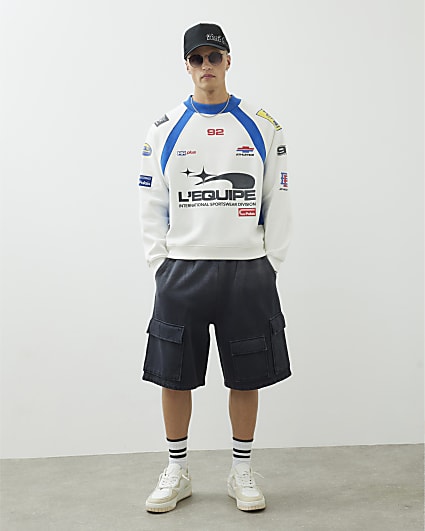 Beige Long Sleeve L'Equipe Sports Sweatshirt
