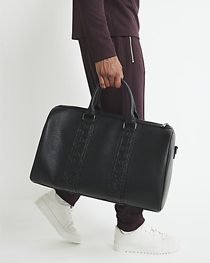 Black Monogram Trim Holdall Bag