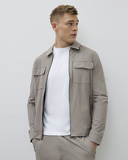 Stone Muscle Fit Shacket