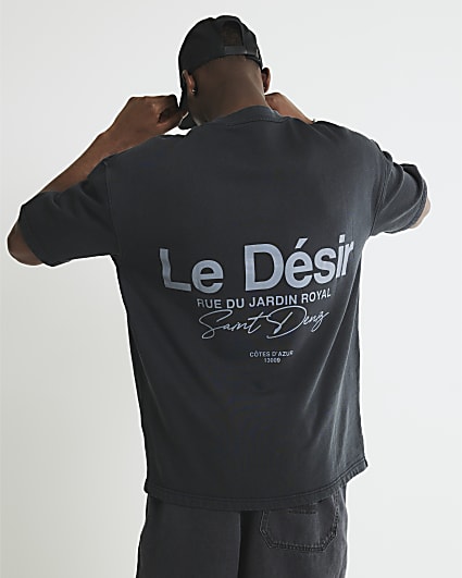 Black Short Sleeve Le Desir T-Shirt