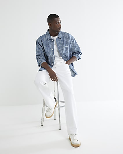 White Loose Fit Jeans