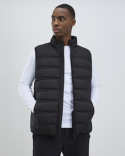 Black Puffer Gilet