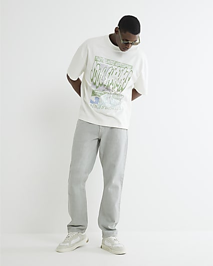 Green Straight Leg Jeans