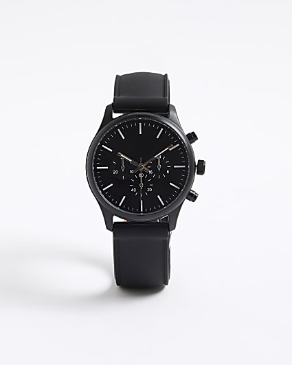 Black Strap Watch