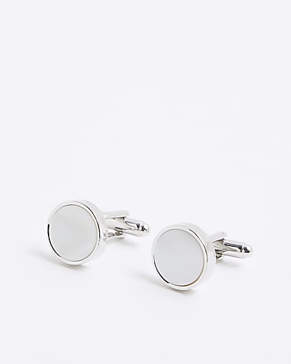 White Inlay Cufflinks