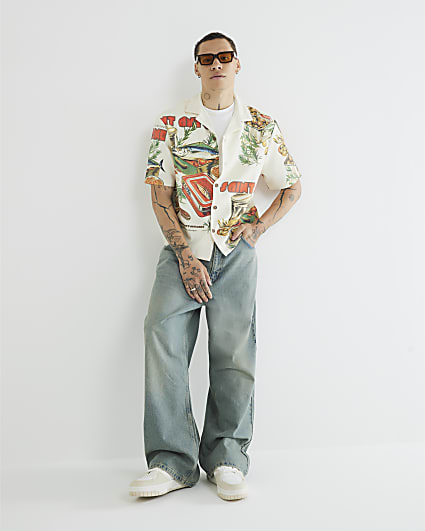 Multi Colour Sardines Graphic Shirt