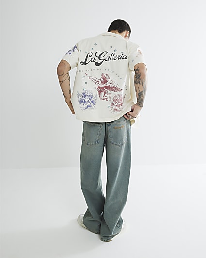 White Regular Fit Studio Cherub Polo Shirt