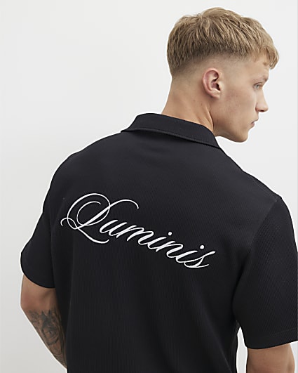 Black Regular Fit Luminis Quilted Shirt