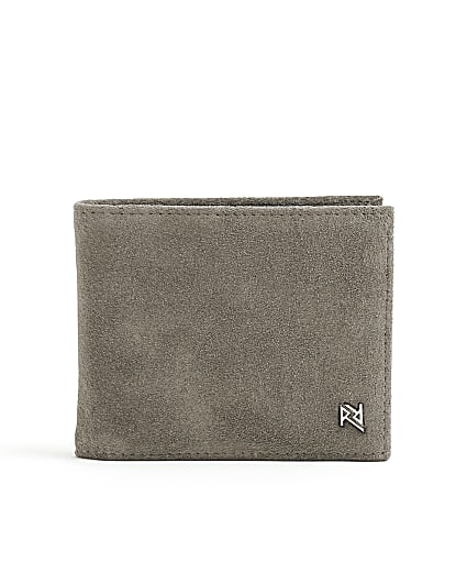 Grey Suede Wallet