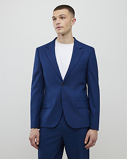 Blue Slim Fit Suit Jacket