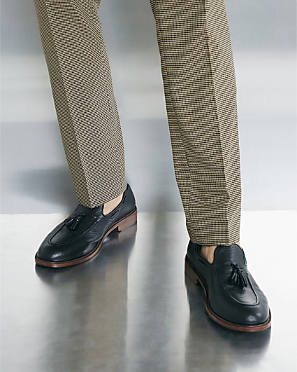 Black Leather Loafers
