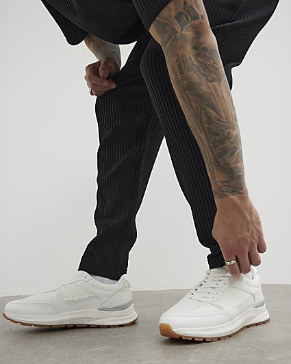 White Mesh Trainers