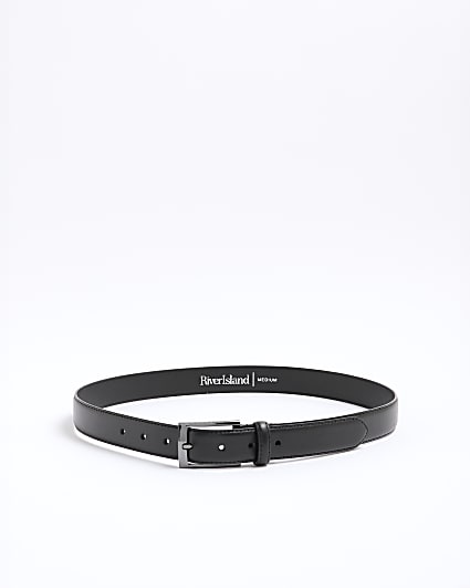 Black Faux Leather Belt