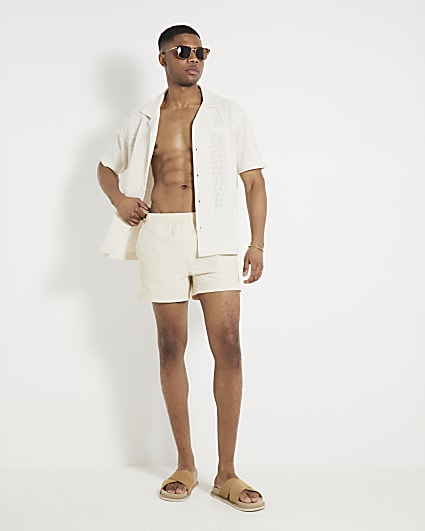 Beige Swim Shorts