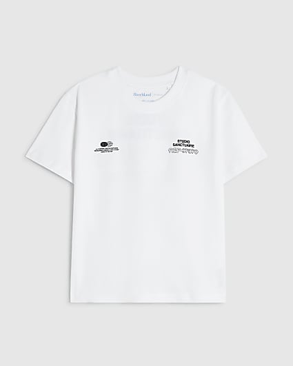 Boys White Studio Sanctuaire T-Shirt
