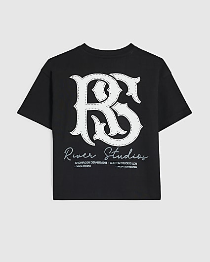 Mini Boys Black River Studios T-Shirt