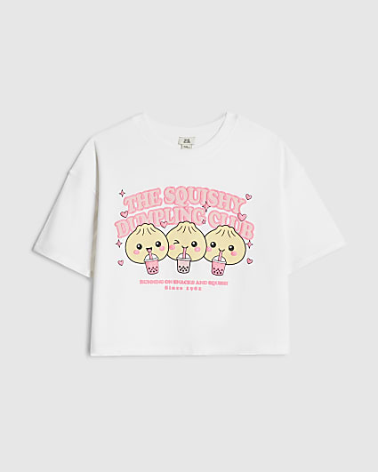 Girls White Squishy Icon T-Shirt