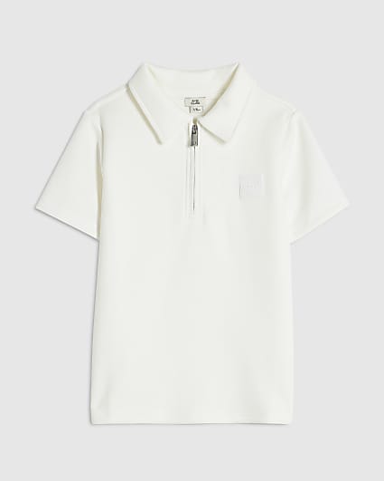 Boys White Polo Shirt
