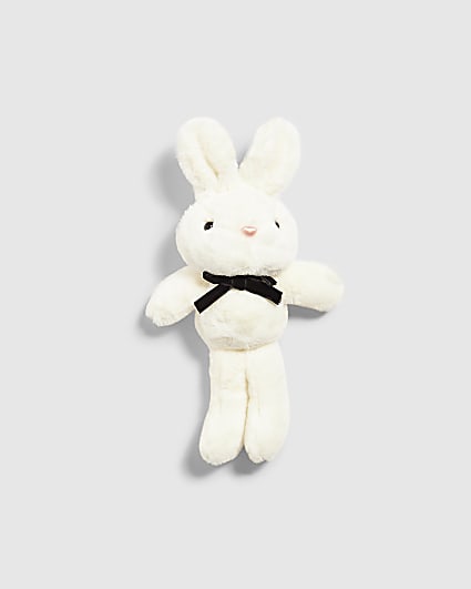 White Bunny Keyring