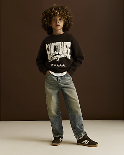 Boys Blue Applique Jeans