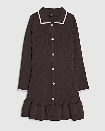 brown rara dress Girls Cream La Belle inspired charm