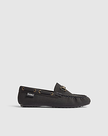 Boys Navy Snaffle Loafers