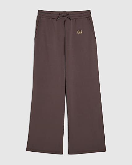 Girls Brown Premium Wide Leg Trousers