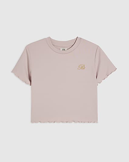 Girls Pink Soft Touch RI T-Shirt