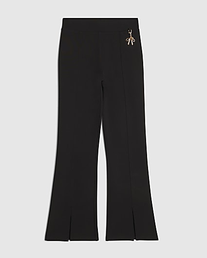 Girls Black Kickflare Leggings