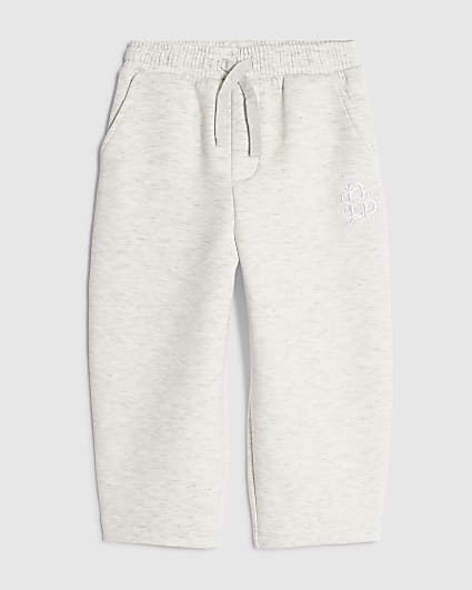 Mini Boys Grey Barrel Leg Joggers