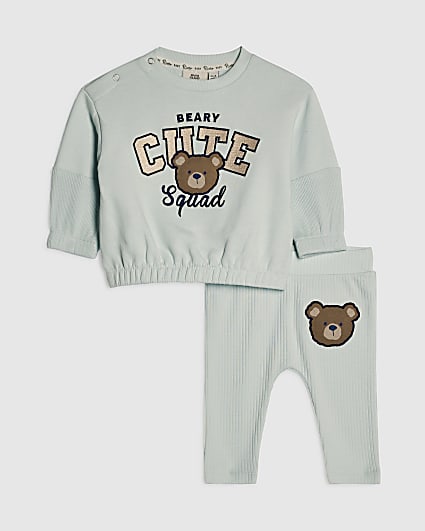 Baby Boys Blue Cutie Squad Sweatshirt Set