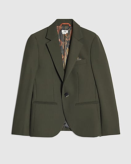 Boys Green Suit Jacket