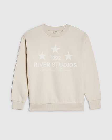 Boys Beige River Studios Sweatshirt