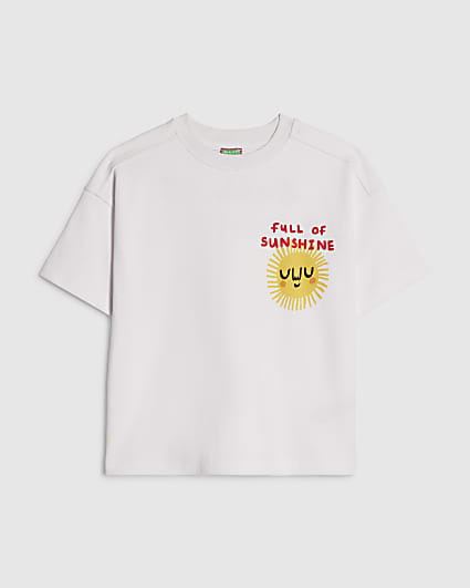 Mini Boys White Abbie Rosie Sunshine T-Shirt