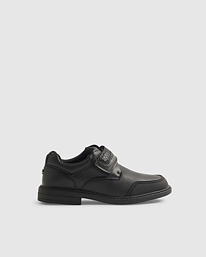 Boys Black Velcro Shoes