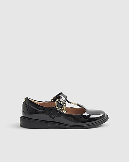 Girls Black T-Bar Mary Jane Shoes