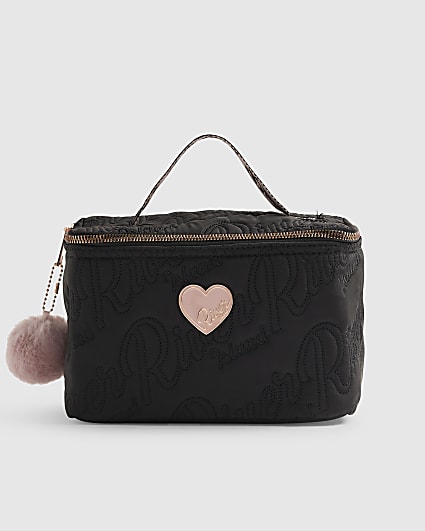 Girls Black Nylon RI Scripty Lunchbox