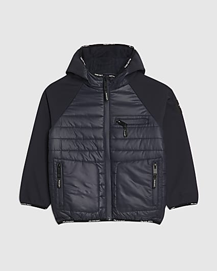 Boys Navy Palais Dept Hooded Jacket