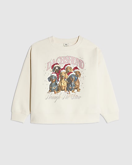 Deerose Women's Off-Shoulder Christmas Sweatshirt – Long Sleeve, Holiday Graphic, Large