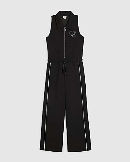 Girls Black Premium Jumpsuit