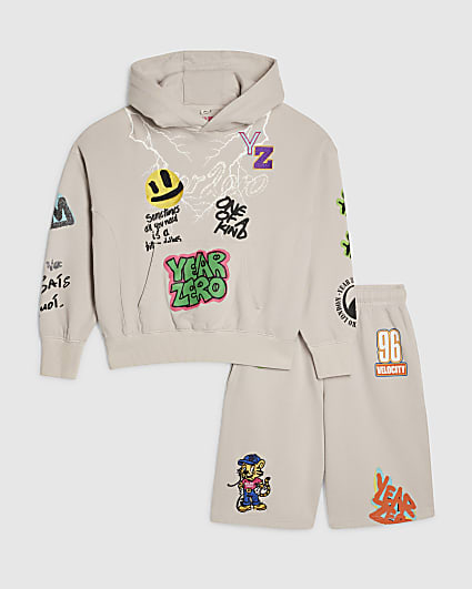 Boys Beige Year Zero Graffiti Set