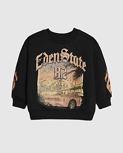 Mini Boys Black Eden State Car Sweatshirt