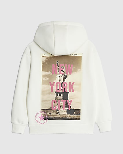 Real Hackney Dave Boys Cream NY Hoodie