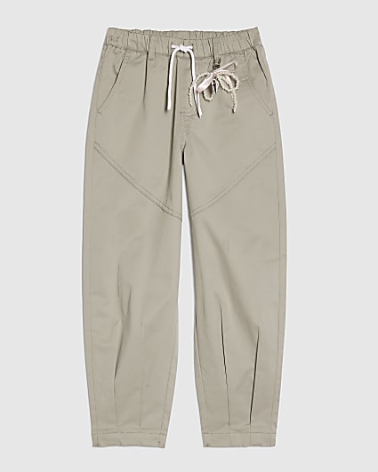 Girls Khaki Twill Keyring Cargo Trousers