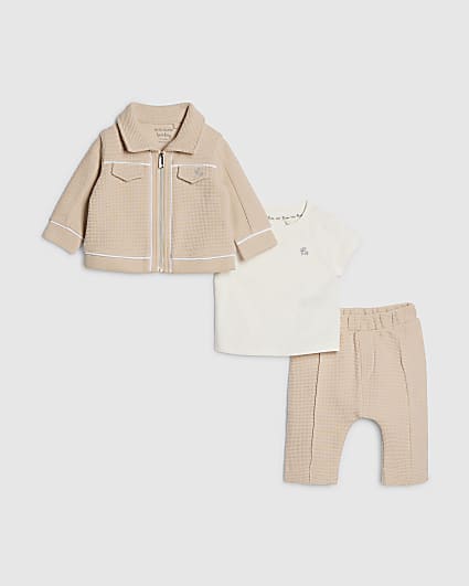 Baby Cream 3 Piece Shacket Set