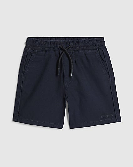 Mini Boys Navy Pull On Shorts