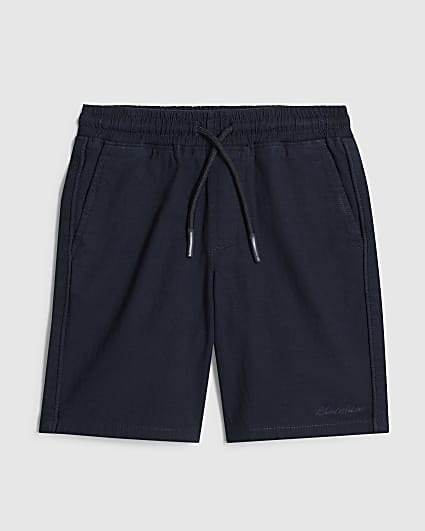 Boys Navy Pull On Shorts