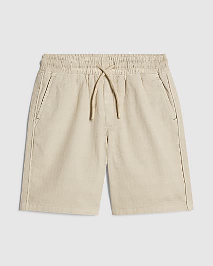 Boys Beige Pull On Shorts