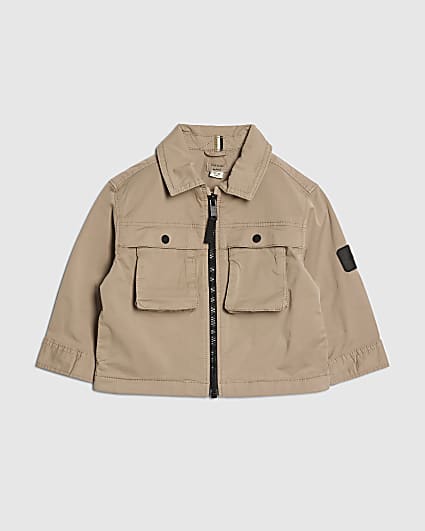 Mini Boys White Shacket